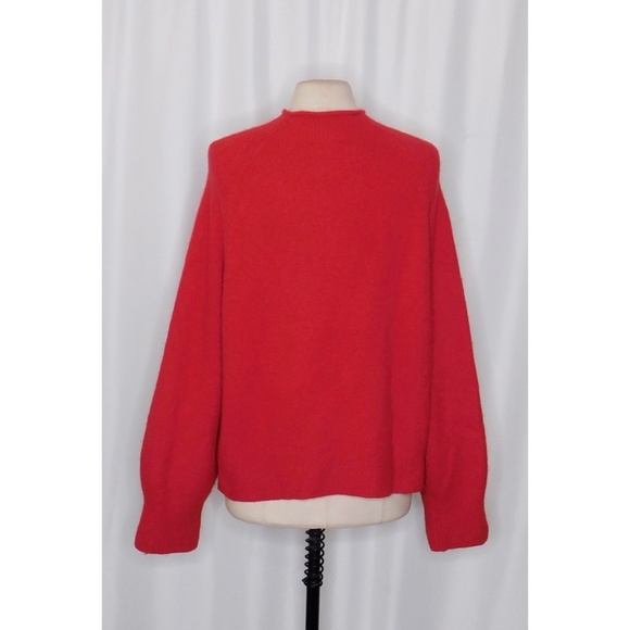 J. CREW Rollneck Sweater Supersoft Yarn Classic Cardinal Red Wool Alpaca X-Large - Picture 9 of 15